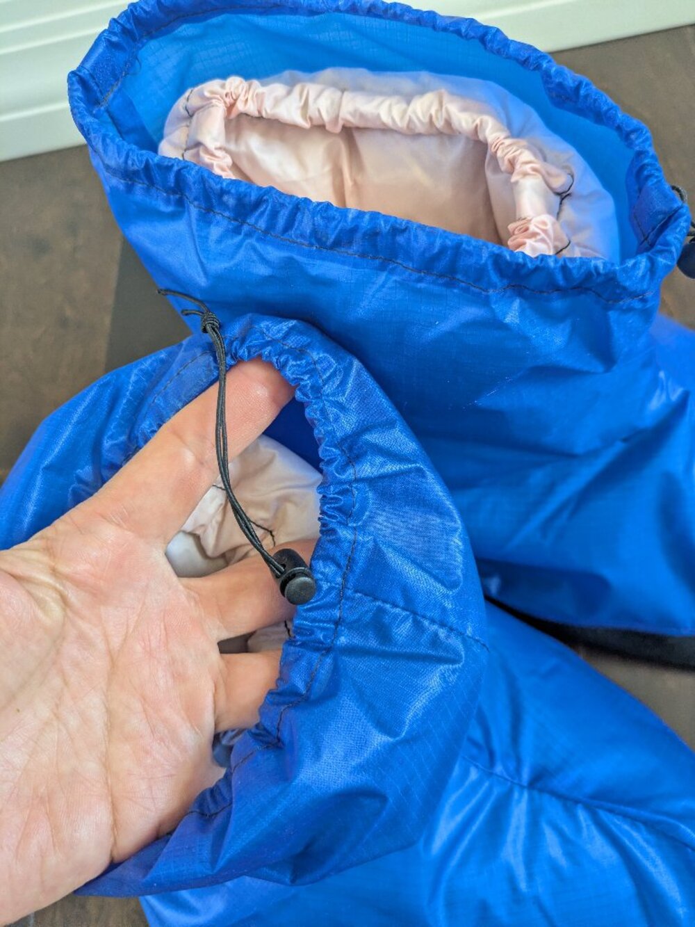 GooseFeet Gear Waterproof Over-Booties Blue Size M Ultralight Camp Booties Like - Picture 10 of 10
